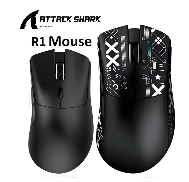 Ігрова бездротова миша Attack Shark R1 Black - изображение 2