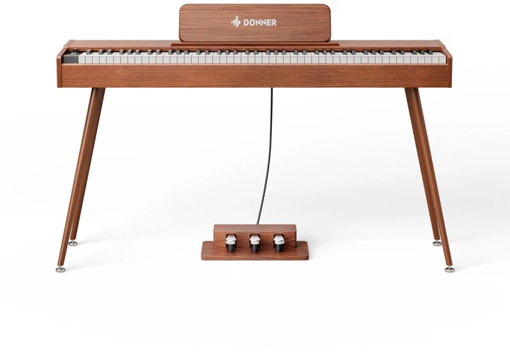 Цифровое пианино Donner DHP-200 PRO Wood (стойка, 3 педали, пюпитр, блок питания) - изображение 3