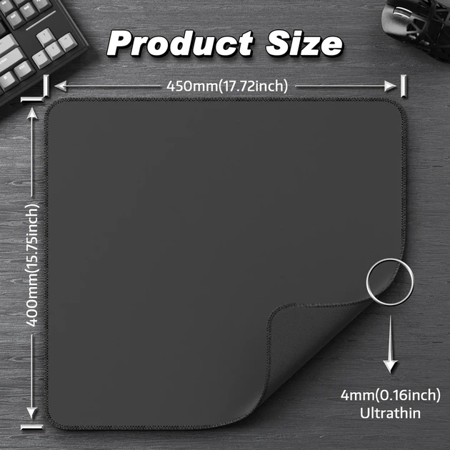 Ігрова поверхня Attack Shark CM02 450x400x4мм Dark gray - изображение 5