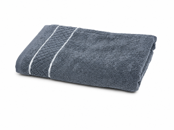 Рушник махровий TWL Soft 450 г/м2, 70*140 см, т.сірий - Фото 1 Рушник махровий TWL Soft 450 г/м2, 70*140 см, т.сірий - изображение 1