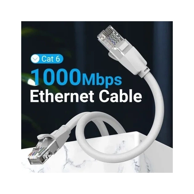 Патч-корд 1m UTP cat 6 RJ-45 gray Vention (IBEHF) - изображение 2