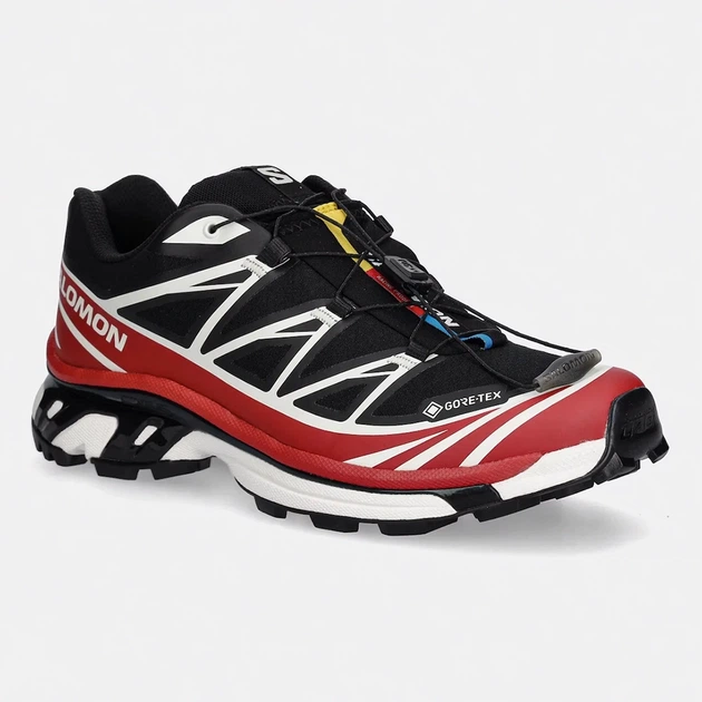 Кросівки чоловічі Salomon XT-6 Gore-Tex Black Flame Scarlet L47974900 43 - Фото 2 Кросівки чоловічі Salomon XT-6 Gore-Tex Black Flame Scarlet L47974900 43 - зображення 2