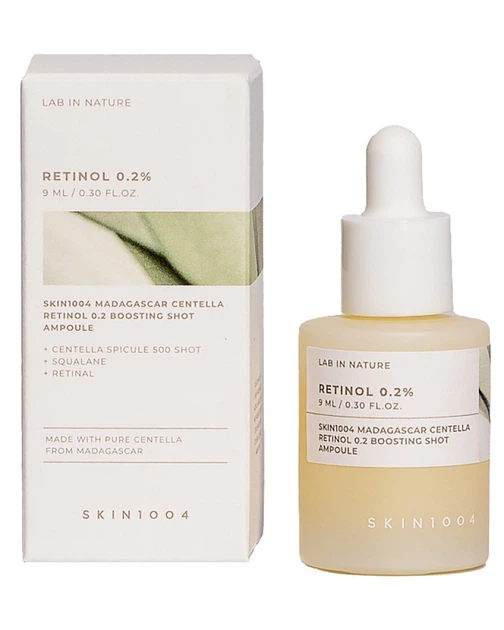 Антивікова ампула з ретинолом SKIN1004 Madagascar Centella Retinol 0,2 Boosting Shot Ampoule 9мл - Фото 1 Антивікова ампула з ретинолом SKIN1004 Madagascar Centella Retinol 0,2 Boosting Shot Ampoule 9мл - зображення 1