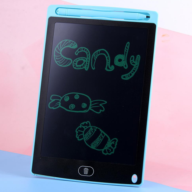 Планшет для малювання 10" LCD Writing Tablet Синій / Графічний планшет зі стілусом для дітей - зображення 2