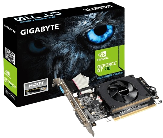Відеокарта GeForce GT 710 2GB Gigabyte LP (GV-N710D3-2GL) - Фото 1 Відеокарта GeForce GT 710 2GB Gigabyte LP (GV-N710D3-2GL) - изображение 1