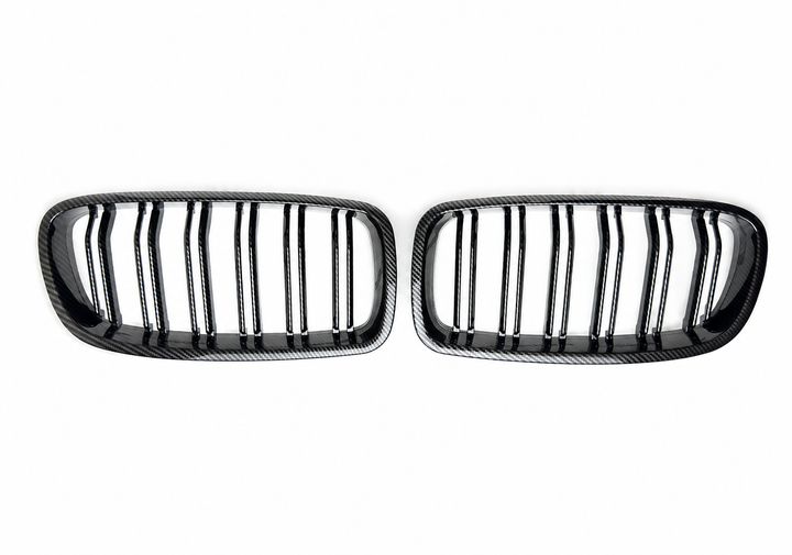 Подвійні решітки радіатора M-Performance BMW F30 F31 F35 Carbon Look, комплект 2 шт. - зображення 2