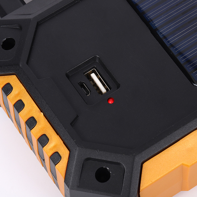 Ручной фонарь аккумуляторный 2800мАч, с USB, Солнечной панелью и Power Bank, HS-8029-1-A - Фото 8 Ручной фонарь аккумуляторный 2800мАч, с USB, Солнечной панелью и Power Bank, HS-8029-1-A - изображение 8