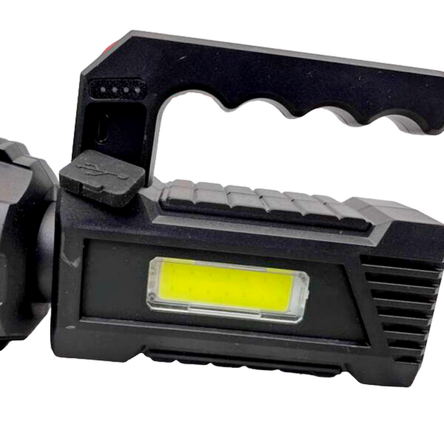 Ліхтарик акумуляторний 2в1, 50 Вт, з USB-зарядкою та бічним світлом, BL T-100 - зображення 8