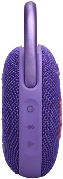 Портативна акустика JBL Clip 5 фіолетовий (JBLCLIP4PUR) (6980787) - Фото 5 Портативна акустика JBL Clip 5 фіолетовий (JBLCLIP4PUR) (6980787) - зображення 5
