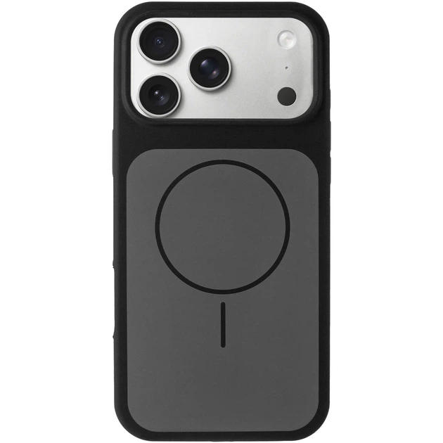 Чохол Silk Duo Color (AA) NO LOGO with Magnetic Fit для Apple iPhone 18 Pro (Black) Epik (260406) - зображення 3