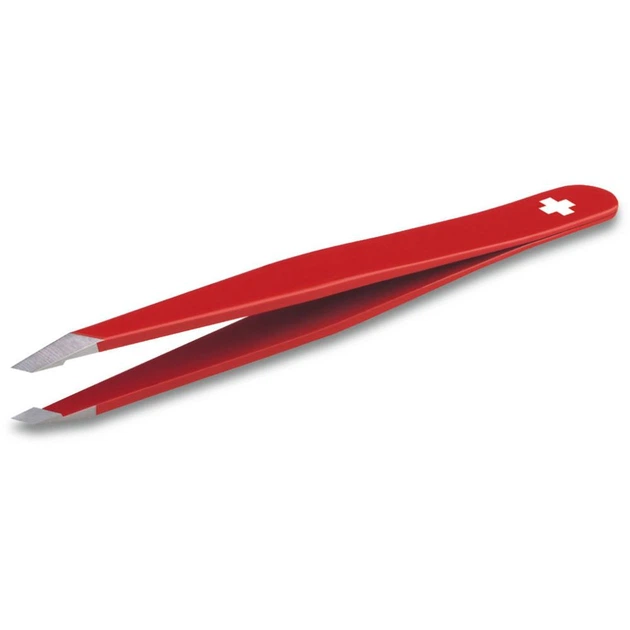 Пинцет для бровей Victorinox Rubis скошенный 95 мм Красный (8.2088) - изображение 3