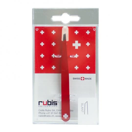 Пинцет для бровей Victorinox Rubis скошенный 95 мм Красный (8.2088) - изображение 7