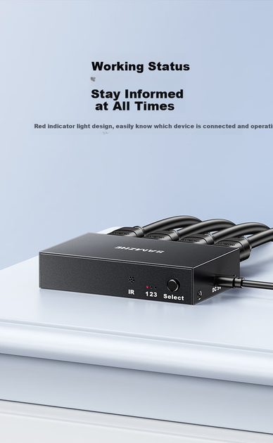 HDMI-переключатель SAMZHE QH33 с поддержкой 4K - изображение 10