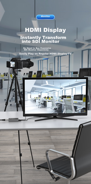 Конвертер BIAZE HQ18 SDI–HDMI с сквозным виходом SDI - изображение 10