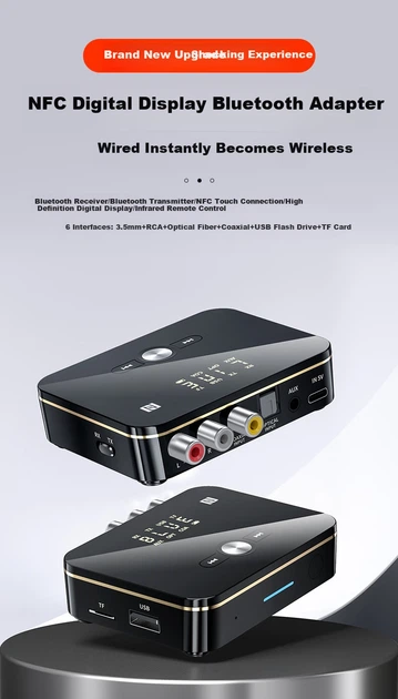 Приемник-передатчик LinkStone Bluetooth 6.0 с AUX - изображение 4