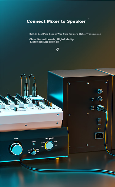 Мікрофонний кабель SAMZHE SKN-100 XLR Male - XLR Female 10 м Black - зображення 7