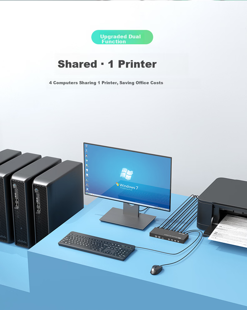 KVM-перемикач MT-Viki MT-PK401 4-портовий DisplayPort 4K x 2K @ 60 Гц - зображення 8