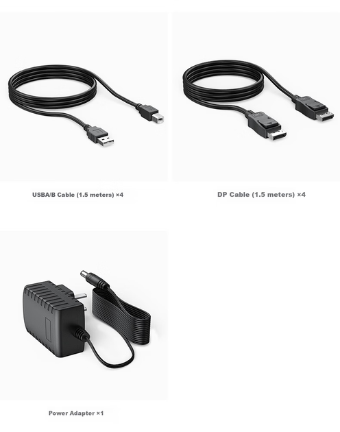 KVM-перемикач MT-Viki MT-PK401 4-портовий DisplayPort 4K x 2K @ 60 Гц - зображення 12