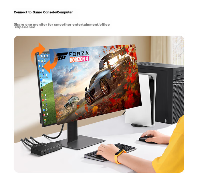 Перемикач UGREEN 90800 HDMI 2.0 4K 60 Гц - Фото 9 Перемикач UGREEN 90800 HDMI 2.0 4K 60 Гц - зображення 9