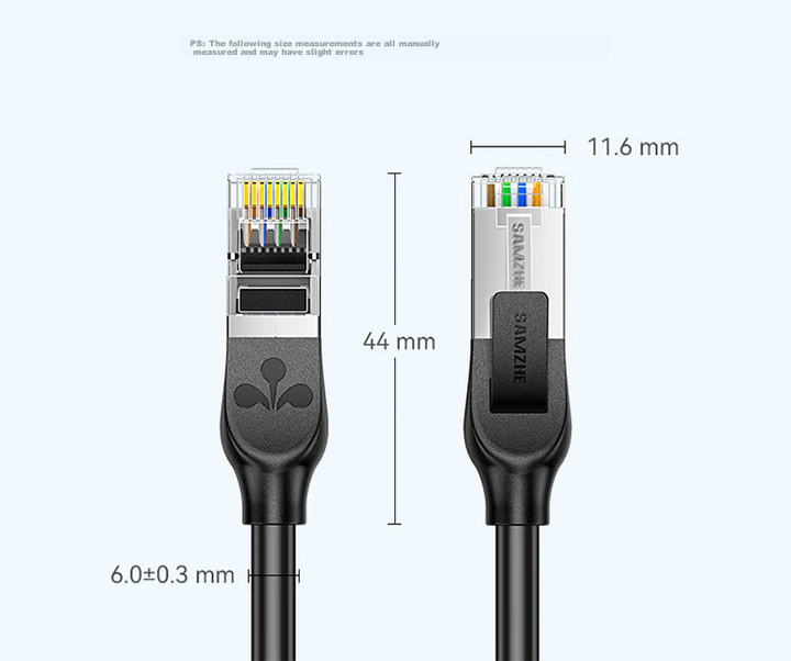 Патч-корд SAMZHE GD6A150 Cat 6a 10 Гбит/с медный 15 м Черный - изображение 18