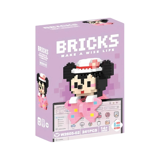 Конструктор BRICKS Минни Маус Minnie Mouse подвесная - изображение 2