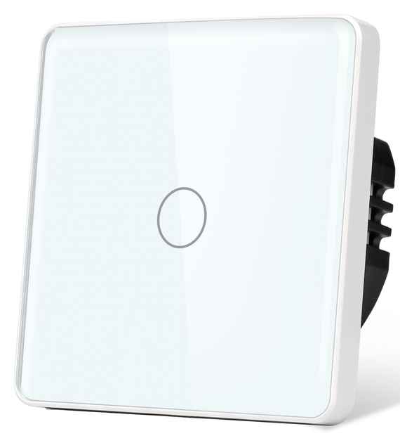 Розумний вимикач з WiFi + BLE 1DAL | Сенсорний , Білий, З нулем (G86D-SW1G.WF.WT) - Фото 1 Розумний вимикач з WiFi + BLE 1DAL | Сенсорний , Білий, З нулем (G86D-SW1G.WF.WT) - зображення 1