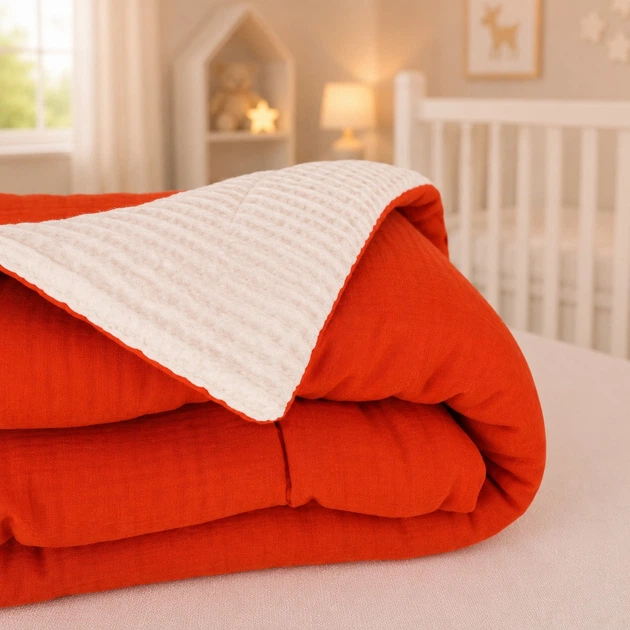 Плед детский MirSon №022 Baby Harmony Terracotta 150х220 см (2200013893097) - изображение 4