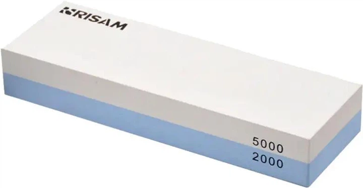 Точильний камінь Risam RW252-B водний двосторонній 2000/5000 грит для ножів, корунд - Фото 1 Точильний камінь Risam RW252-B водний двосторонній 2000/5000 грит для ножів, корунд - зображення 1
