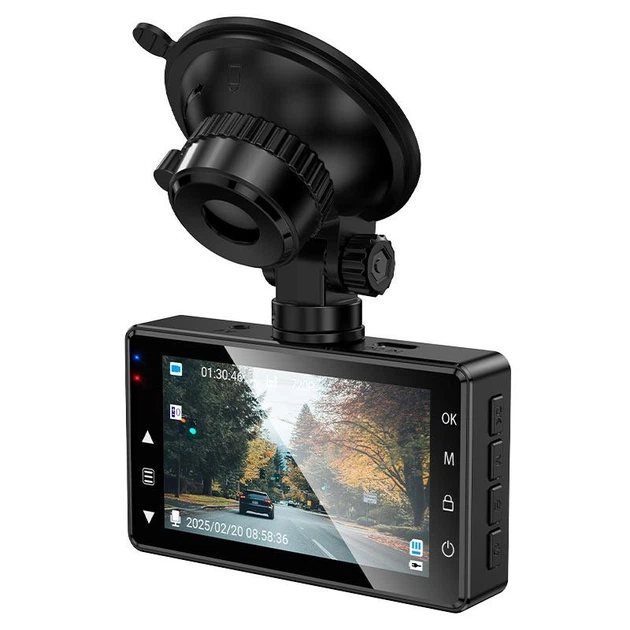 Відеореєстратор Hoco DV14 driving recorder 720P дисплей 3-дюйми сірий - изображение 4