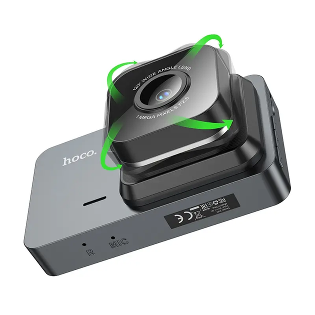 Відеореєстратор для авто HOCO DV9 3-inch screen driving recorder (720P) - зображення 5