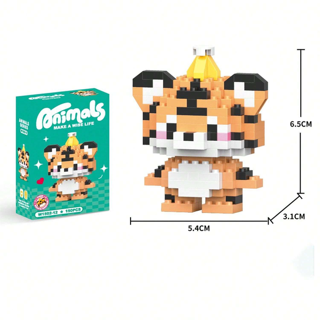 Конструктор BRICKS Animals Tiger - Фото 2 Конструктор BRICKS Animals Tiger - зображення 2