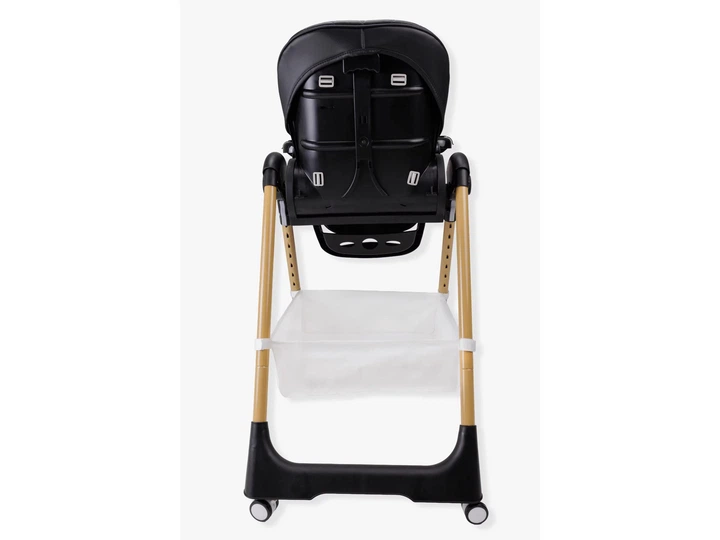 Дитячий стільчик для годування VELANO Nexi Black (екошкіра, колеса, до 20 кг) - зображення 3