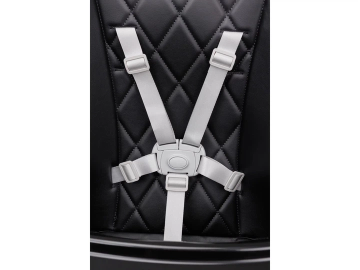 Дитячий стільчик для годування VELANO Nexi Black (екошкіра, колеса, до 20 кг) - зображення 6
