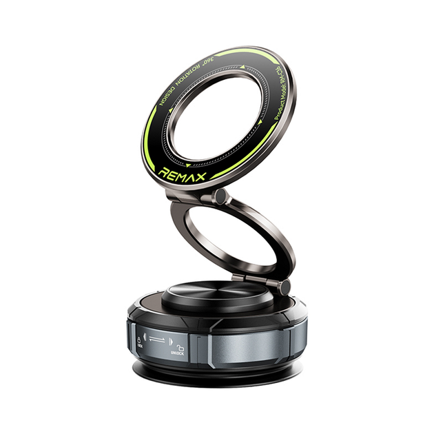 Автотримач для телефона REMAX Tri-Fold Air Cushion Magnetic Rotatable Car Holder RM-C36 Tarnish - Фото 1 Автотримач для телефона REMAX Tri-Fold Air Cushion Magnetic Rotatable Car Holder RM-C36 Tarnish - зображення 1