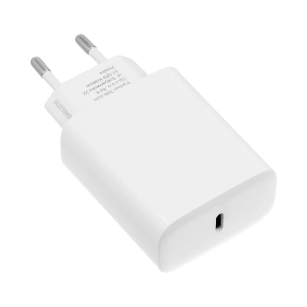 Сетевое зарядное устройство Forcell F-Energy USB C QC4.0 PD 3A 25W + кабель USB C to USB C White (5903396108099) - изображение 8