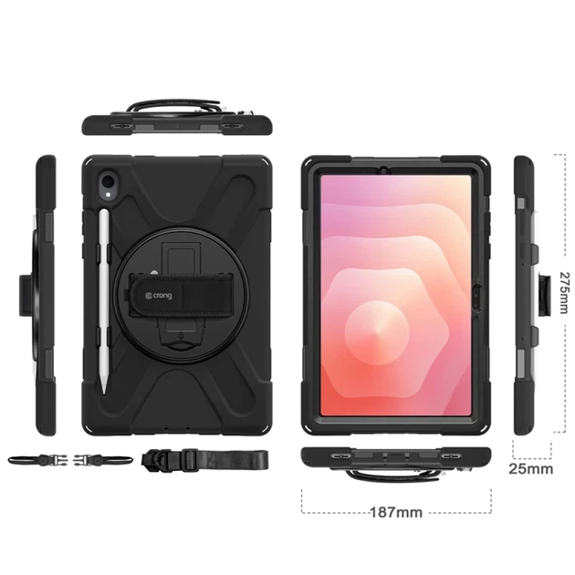Чохол Crong Defender Plus для Samsung Galaxy Tab S11 11" Black (CRGDPSGTS11BLK) - зображення 10