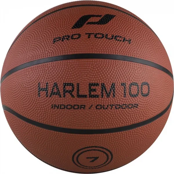 М'яч баскетбольний PRO TOUCH Harlem 100 гума коричневий, чорний 7 - Фото 1 М'яч баскетбольний PRO TOUCH Harlem 100 гума коричневий, чорний 7 - зображення 1