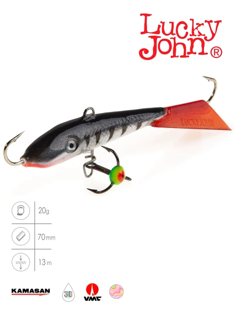 Балансир Lucky John FIN 5 70 мм 12 г морозостойкий пластик красный/прозрачный - Фото 1 Балансир Lucky John FIN 5 70 мм 12 г морозостойкий пластик красный/прозрачный - изображение 1