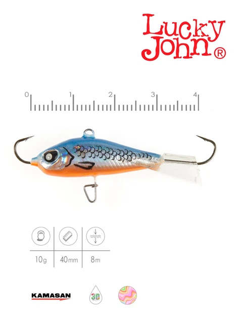 Балансир Lucky John BALTIC 40 мм 45 г пластик 45H - изображение 2