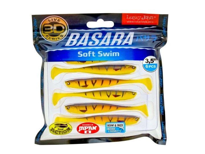 Виброхвост 3D BASARA SOFT SWIM 8,9 см PG08 мягкий пластик 6 шт (набор 6 шт) - Фото 3 Виброхвост 3D BASARA SOFT SWIM 8,9 см PG08 мягкий пластик 6 шт (набор 6 шт) - изображение 3