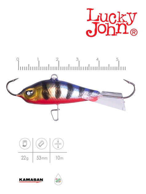 Балансир Lucky John BALTIC 5 50мм 22г морозостойкий пластик цвет 114 - изображение 2