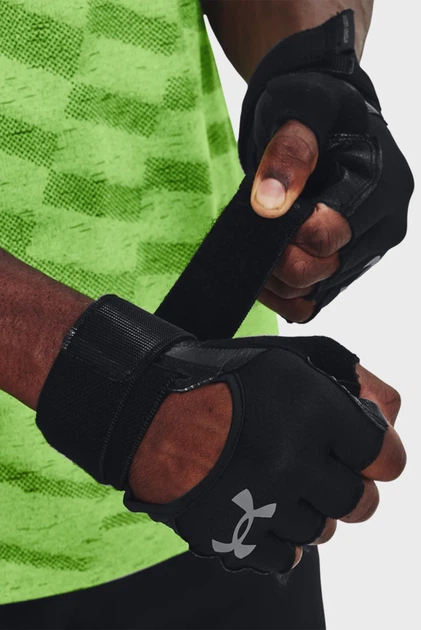 Рукавички Under Armour кожа M черные - Фото 7 Рукавички Under Armour кожа M черные - изображение 7