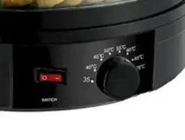 Сушилка для овощей и фруктов Zepline ZP-029 800 Вт дегидратор пищевой 35 70 °C электросушилка 5 уровней до 1 кг на поддон сушилка для грибов ягод зелени трав с вентилятором защитой от перегрева 32 × 28 см черная - изображение 3
