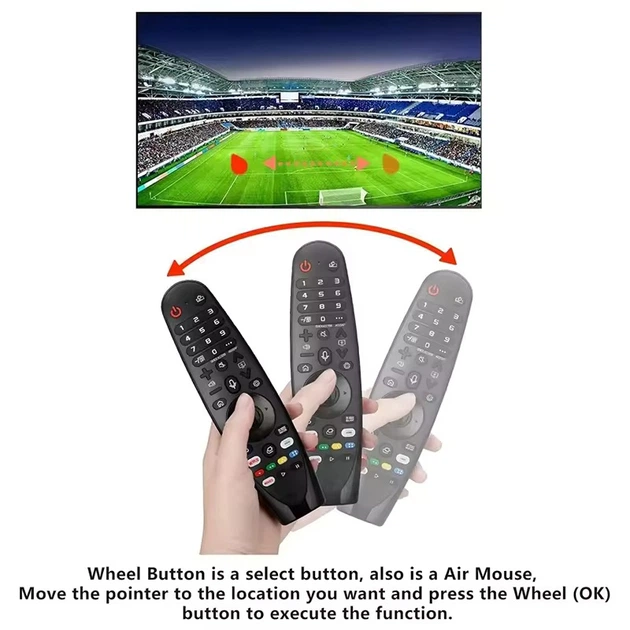 Пульт для телевизора LG Magic Remote MR20GA (MR19BA,MR18BA, MR650A). Пульт с указкой (аэромышью) и голосовым поиском - Фото 6 Пульт для телевизора LG Magic Remote MR20GA (MR19BA,MR18BA, MR650A). Пульт с указкой (аэромышью) и голосовым поиском - изображение 6