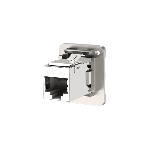 Роз'єм Roxtone RA-D-C6A RJ45(CAT6a) панельний - зображення 2