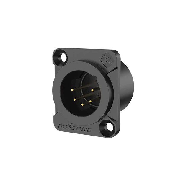 Роз'єм Roxtone RX-5MDWP-BG 5-pin XLR male (тато) - Фото 1 Роз'єм Roxtone RX-5MDWP-BG 5-pin XLR male (тато) - зображення 1