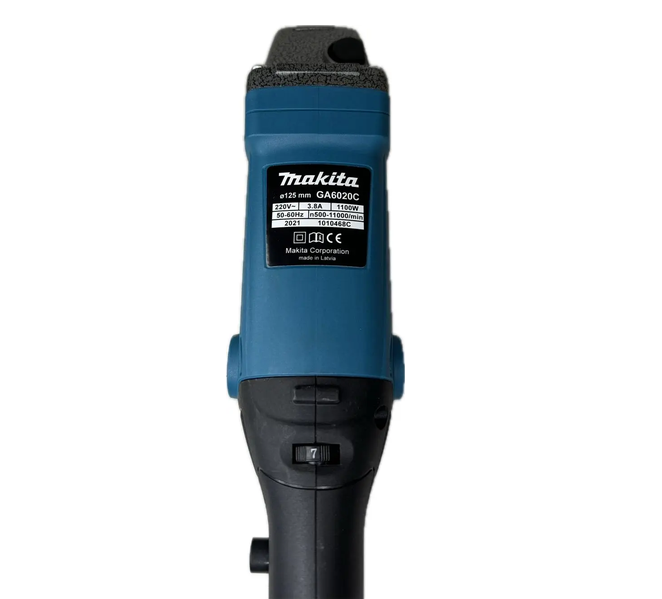 Болгарка Makita GA6020C 1100 Вт угловая шлифовальная машина 125 мм с плавным пуском регулировкой оборотов 3000 11000 об мин УШМ со стабилизацией скорости для резки металла шлифовки пластика зачистки камня сетевая с предохранительной муфтой - изображение 5