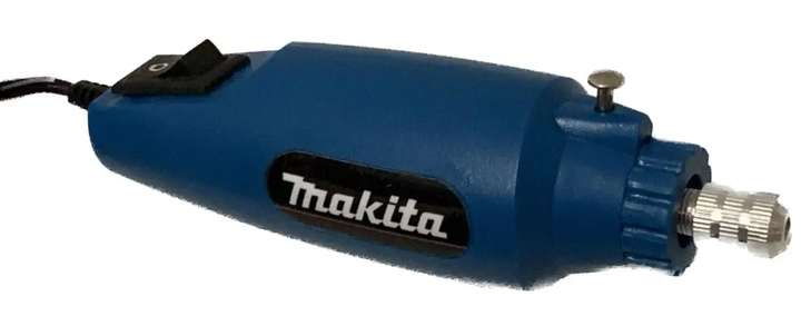 Гравер Makita GD0603 240 Вт электрический прямой шлифовальный инструмент 28000 об мин сетевой 220 В с цангой 3.2 мм регулировкой скорости мини гравером 12 В набором 236 насадок гибким валом для гравировки резки сверления шлифовки в кейсе - изображение 6