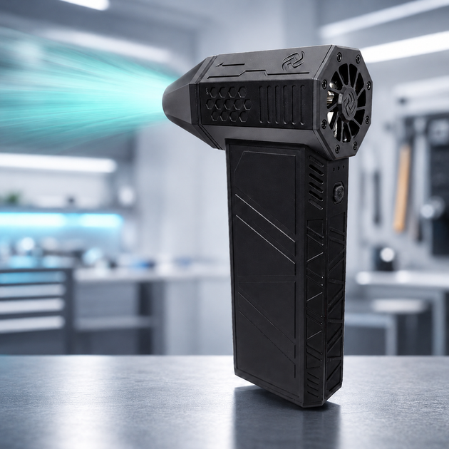 Аккумуляторный мини-турбовентилятор Mini Turbo Jet Fan, ручная воздуходувка для авто, техники и уборки - изображение 5