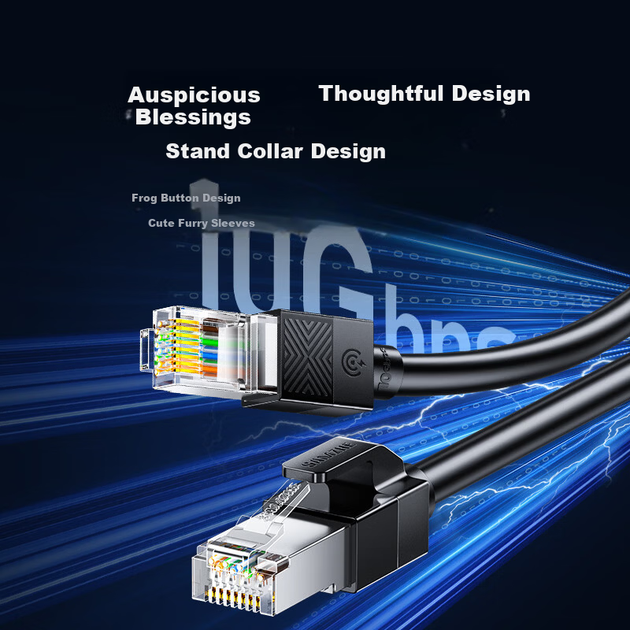Патч-корд SAMZHE SF6A150 Cat 6a экранированный 10 Гбит/с 15 м Черный - Фото 3 Патч-корд SAMZHE SF6A150 Cat 6a экранированный 10 Гбит/с 15 м Черный - изображение 3
